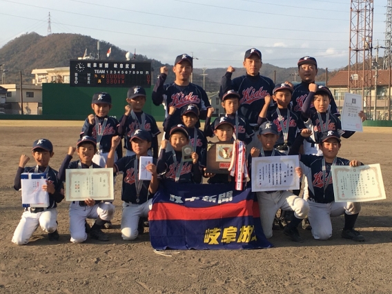 岐阜市学童野球大会準優勝！